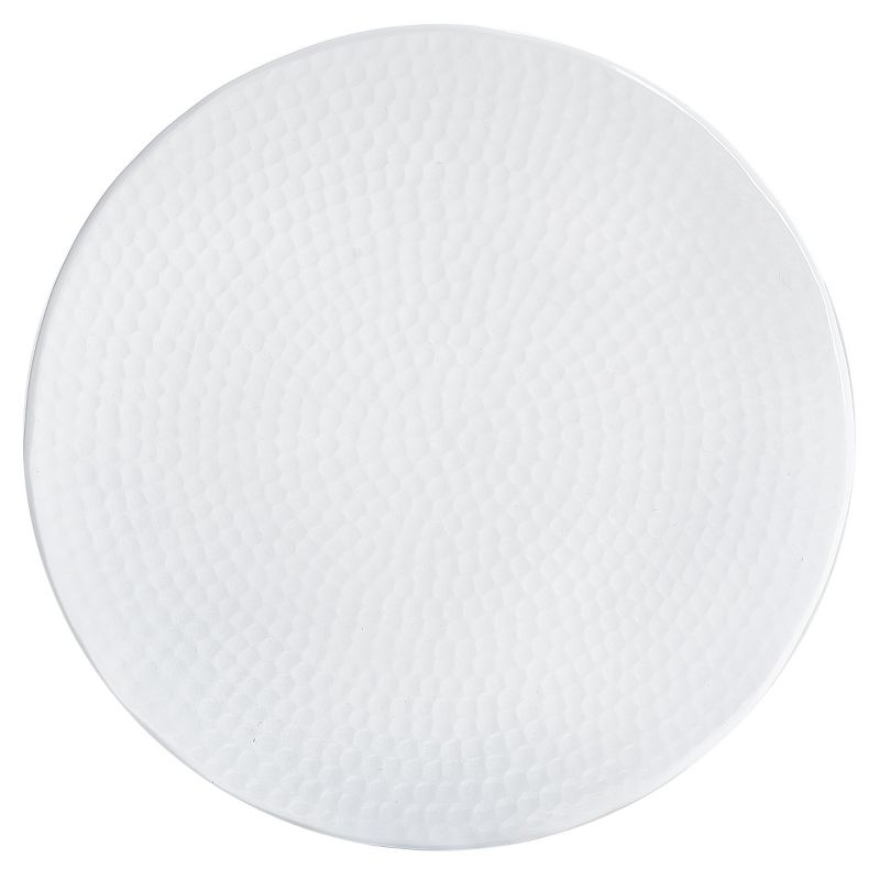 Guildsman Metal Table Stool - White - Safavieh