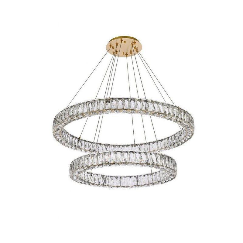 Elegant Lighting Monroe 2 - Light Chandelier in  Gold