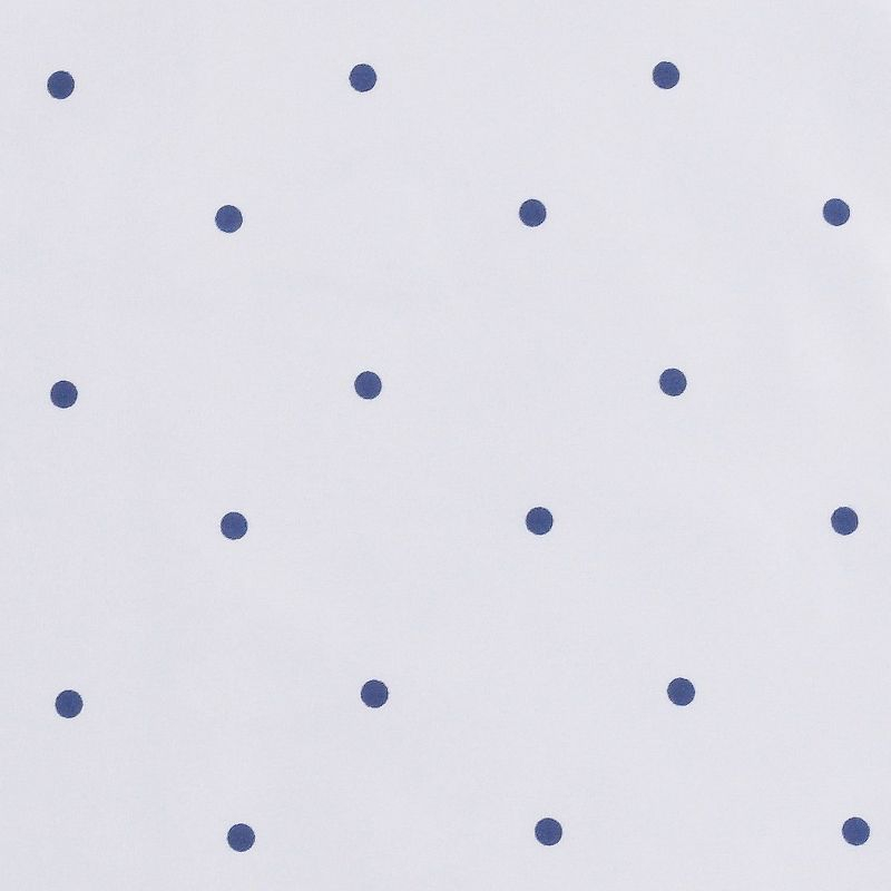 Mellanni Brushed Microfiber Pillowcase Set of 2, King, Polka Dot Navy