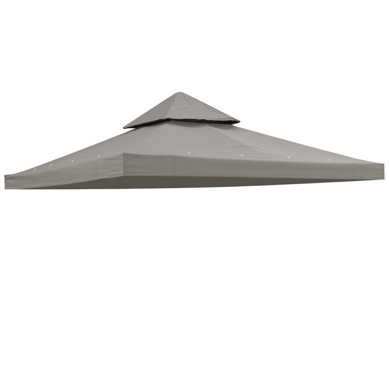 Yescom Yescom Canopy Top Replacement for 2-Tier Crescent TJSG081 Gazebo Outdoor Garden Yard Patio Cover