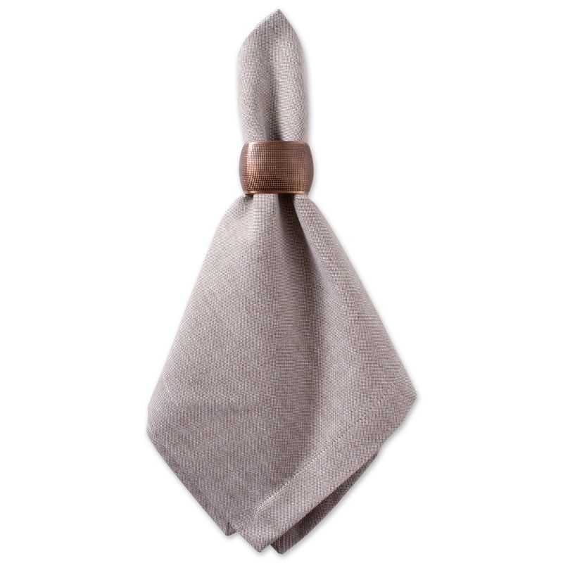 Design Imports  Chambray Napkin Set 6 Piece, Stone, 20X20"