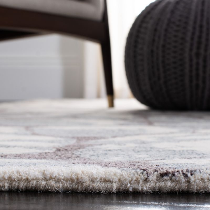 Restoration Vintage RVT112 Hand Tufted Indoor Runner Rug - 2'3"x8' - Grey/Ivory - Safavieh