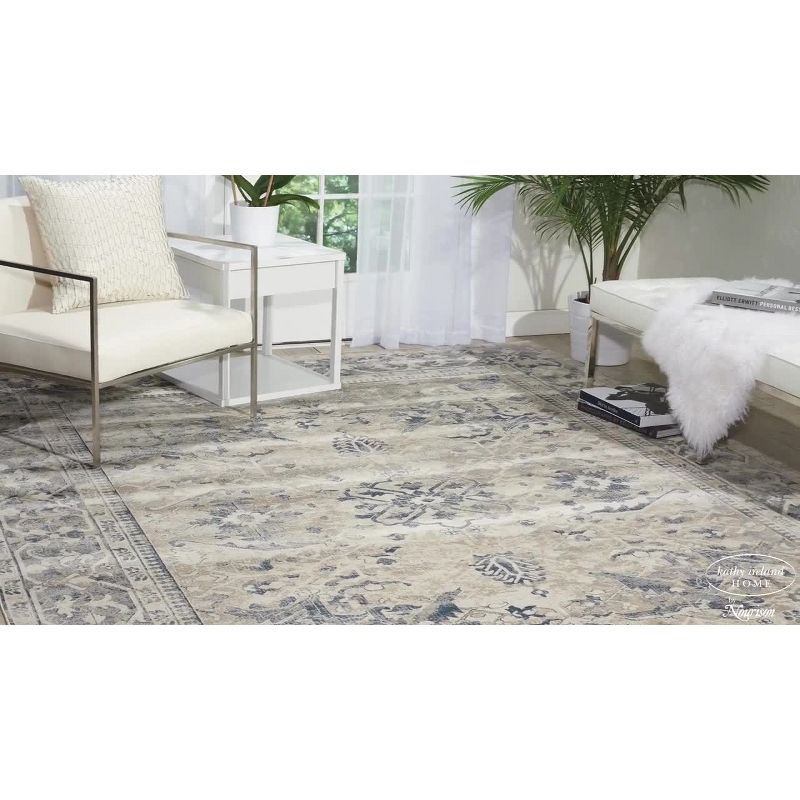 Nourison Home Moroccan Celebration KI386 Gray/Beige/Brown Indoor Area Rug - 5'3 X 7'3