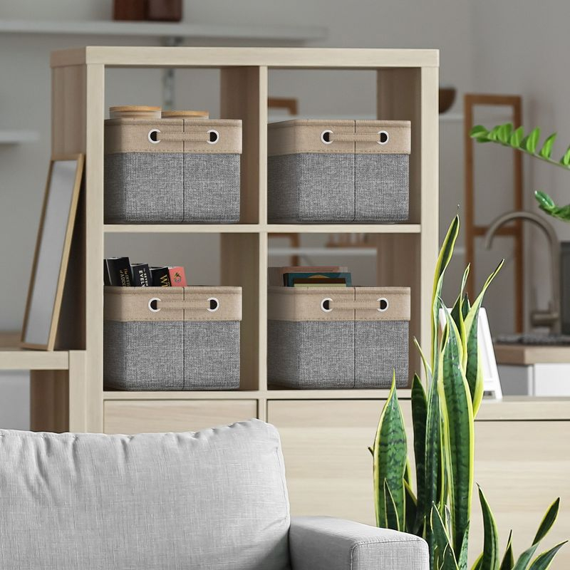 Sorbus 3 Pack 15 inch Collapsible Storage Bins with Handles - Perfect for Home Storage & Organization