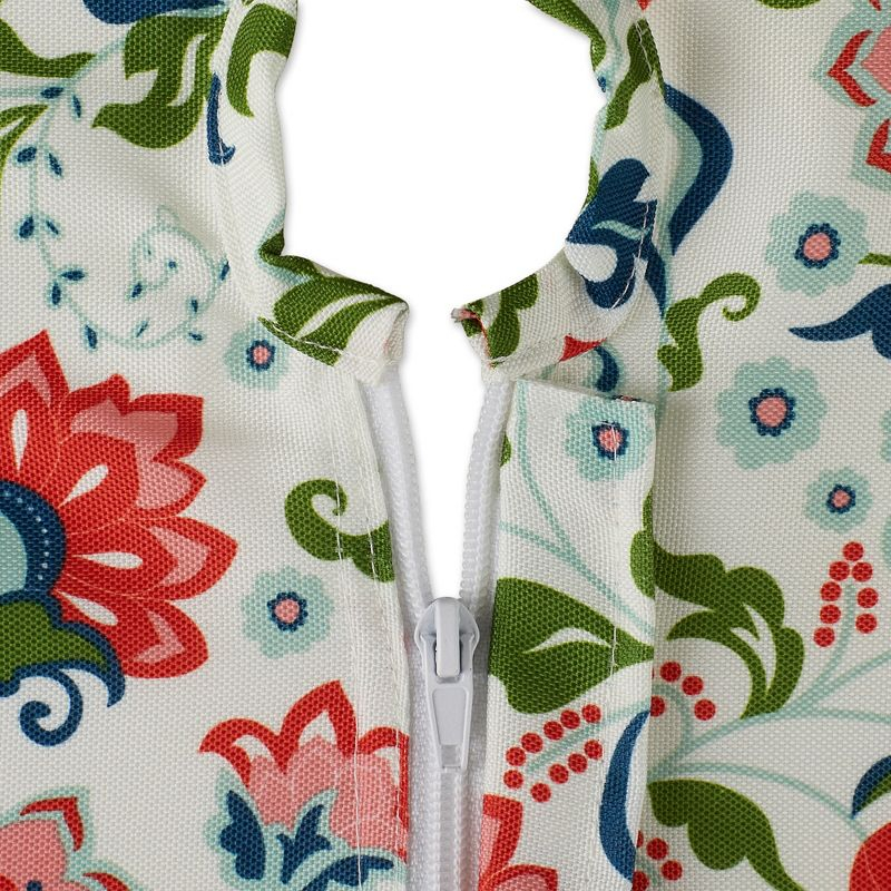 Design Imports  Garden Floral Print Outdoor Tablecloth With Zipper 60X120