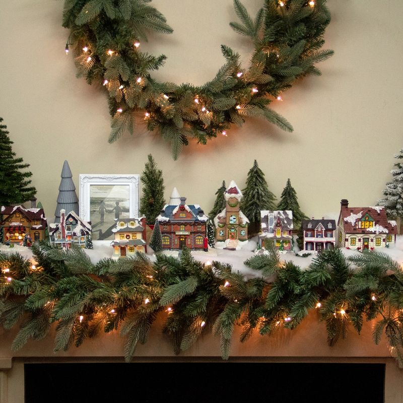 Northlight Seasonal 7" Red LED Lighted Post Office Christmas Village Decoration