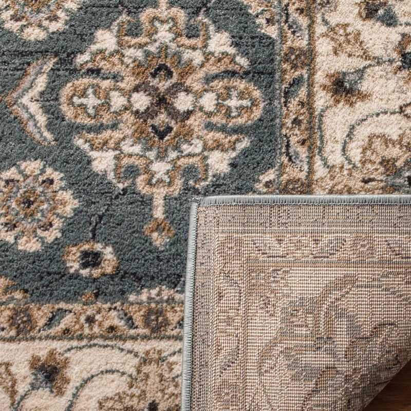 Lyndhurst LNH332 Power Loomed Runner Rug - Teal/Cream - 2'3"x8' - Safavieh.