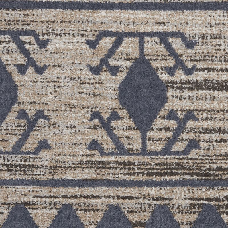 Nourison Asilah 5'3" x 7'11" Mocha/Charcoal Abstract Indoor Rug ASI03