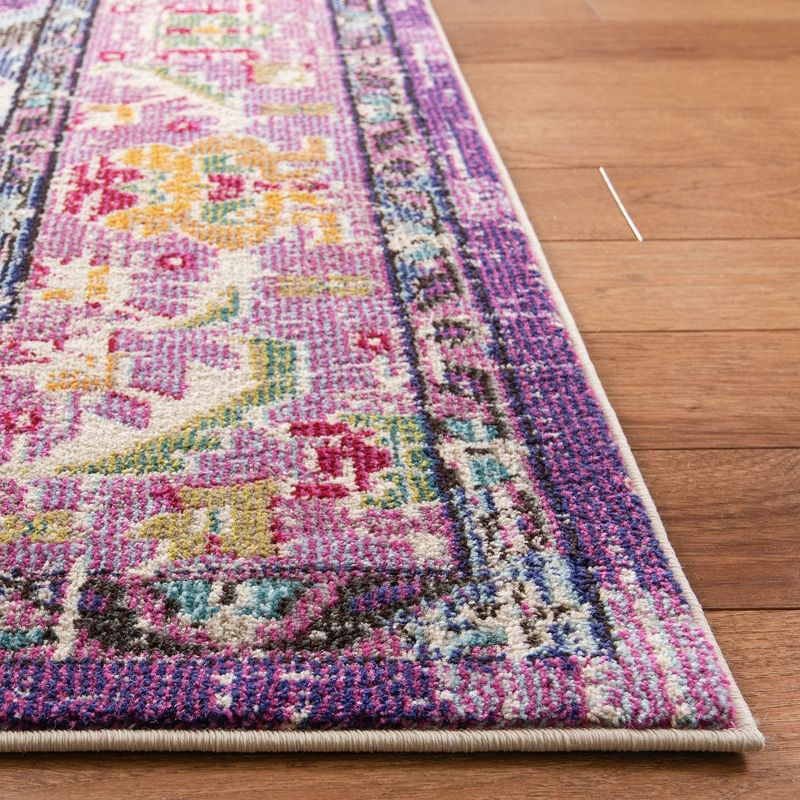 Monaco MNC243 Power Loomed Indoor Area Rug - Violet/Light Blue - 10'x14' - Safavieh.