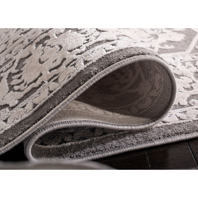 Reflection RFT665 Power Loomed Indoor Area Rug - 9'x12' - Dark Grey/Cream - Safavieh