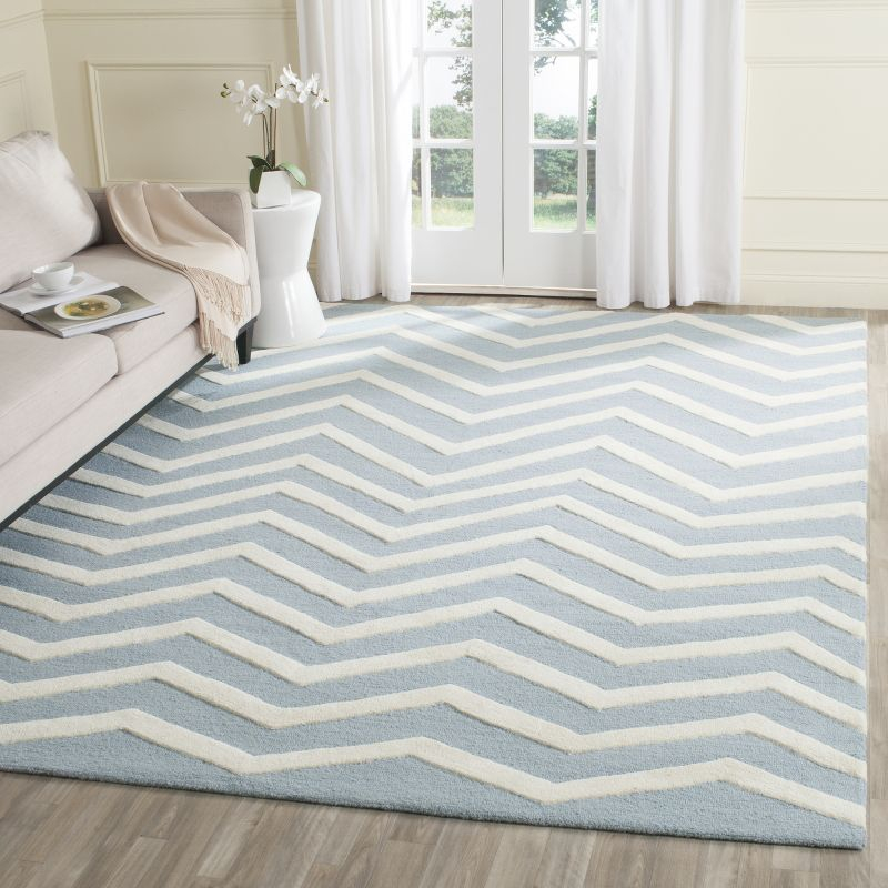 Cambridge CAM714 Tufted Indoor Area Rug - Blue/Ivory - 8'x10' - Safavieh