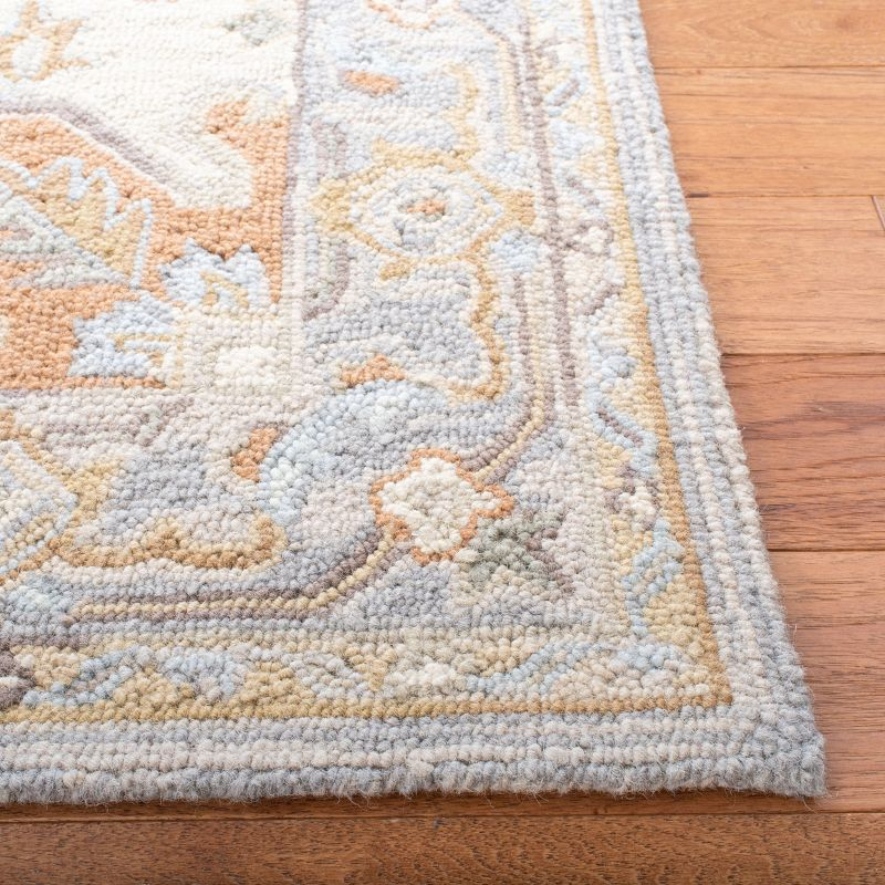Heritage HG920 Hand Loomed Area Rug - Beige/Grey - 3'x5' - Safavieh.