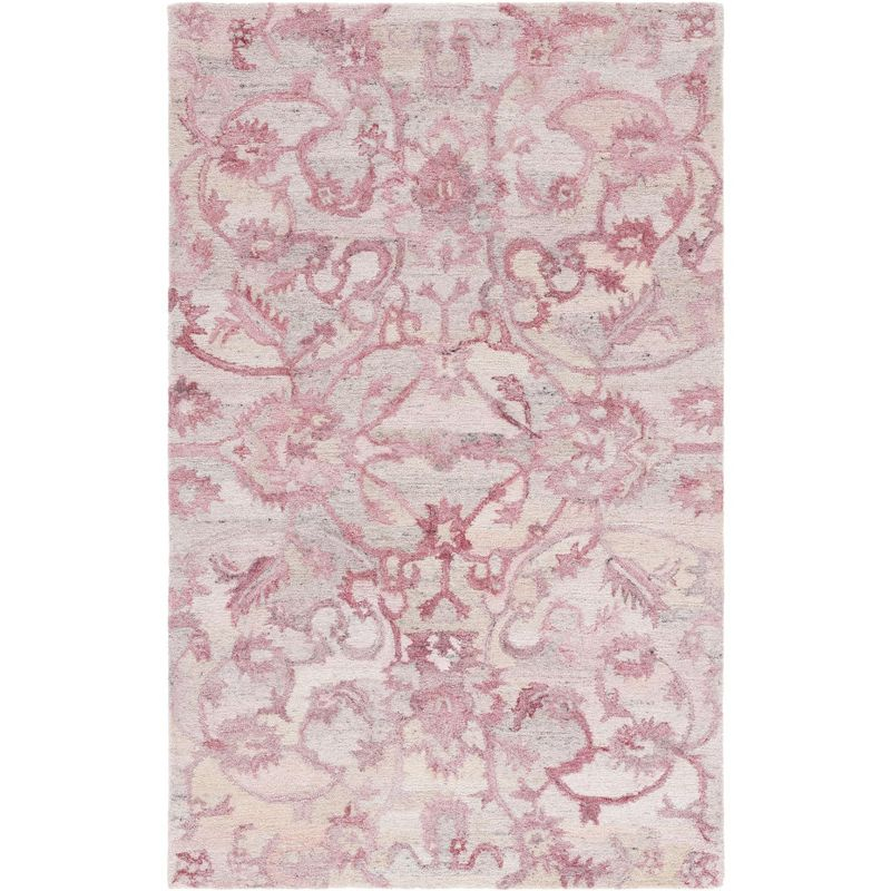 Anatolia AN401 Handmade Tufted Accent Rug - Light Pink - 3' X 5' - Safavieh