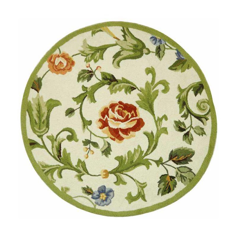 Chelsea HK310 Handmade Area Rug - 4' Round - Ivory - Safavieh