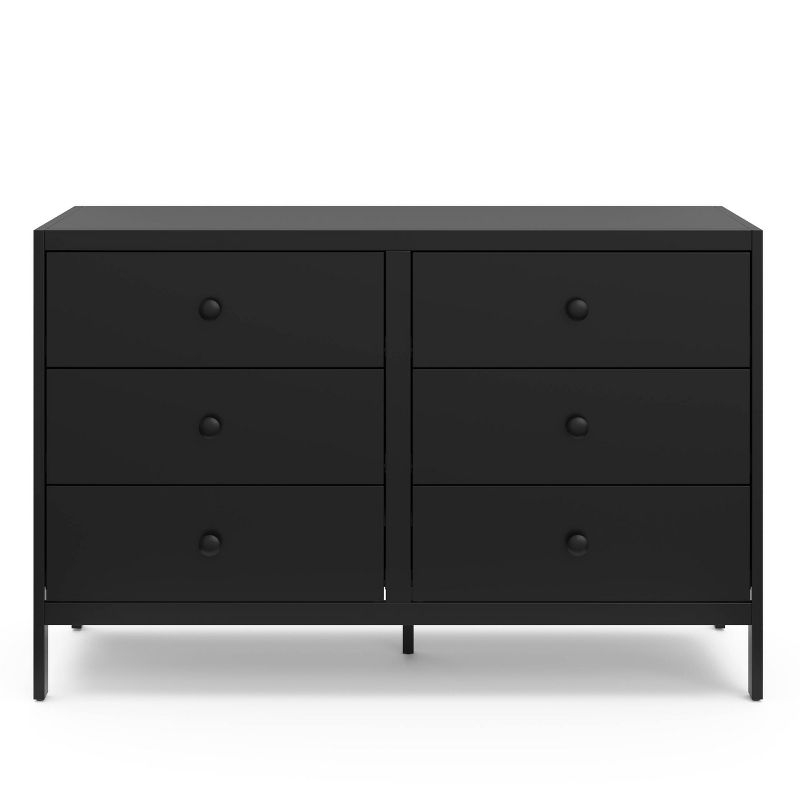 Graco Universal 6-Drawer Double Dresser - Black