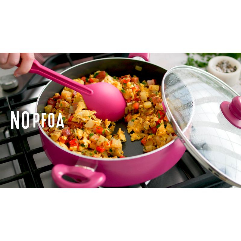 GreenLife Essentials 8" Ceramic Nonstick Aluminum Fry Pan Light Yellow: Dishwasher-Safe, Smooth Surface Induction Compatible