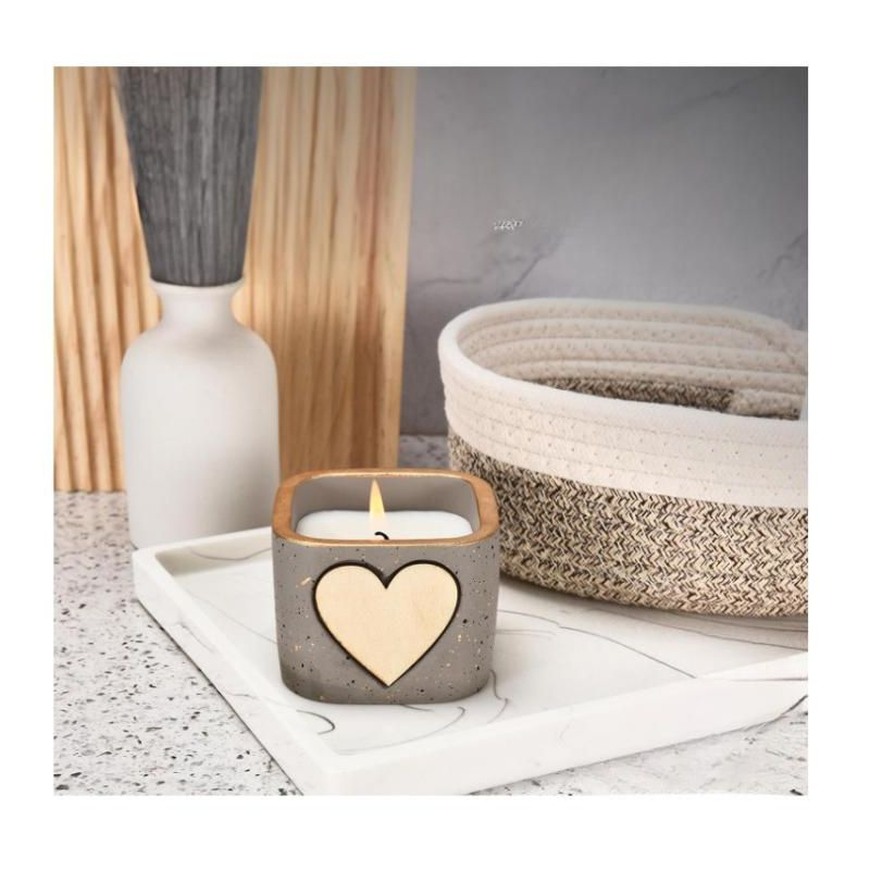 Lavault Long Burning Self Personalized Votive Candles Fragnance-Free in Reusable Containers-Purple