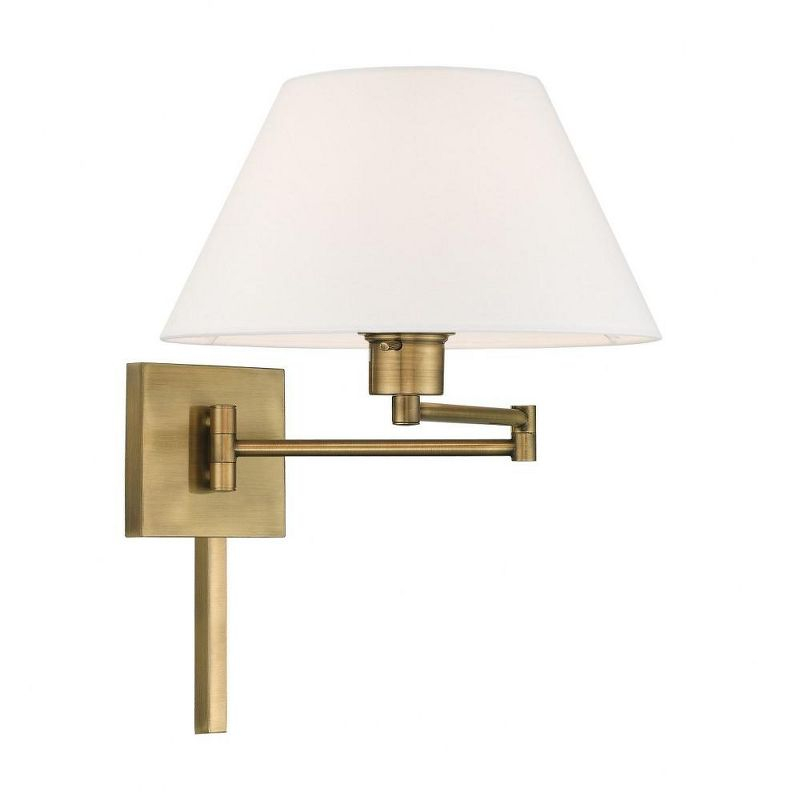 Livex Lighting 1 - Light Wall Light in  Antique Brass