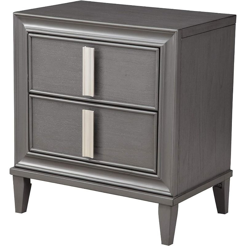 Alpine Furniture Lorraine Nightstand, Grey