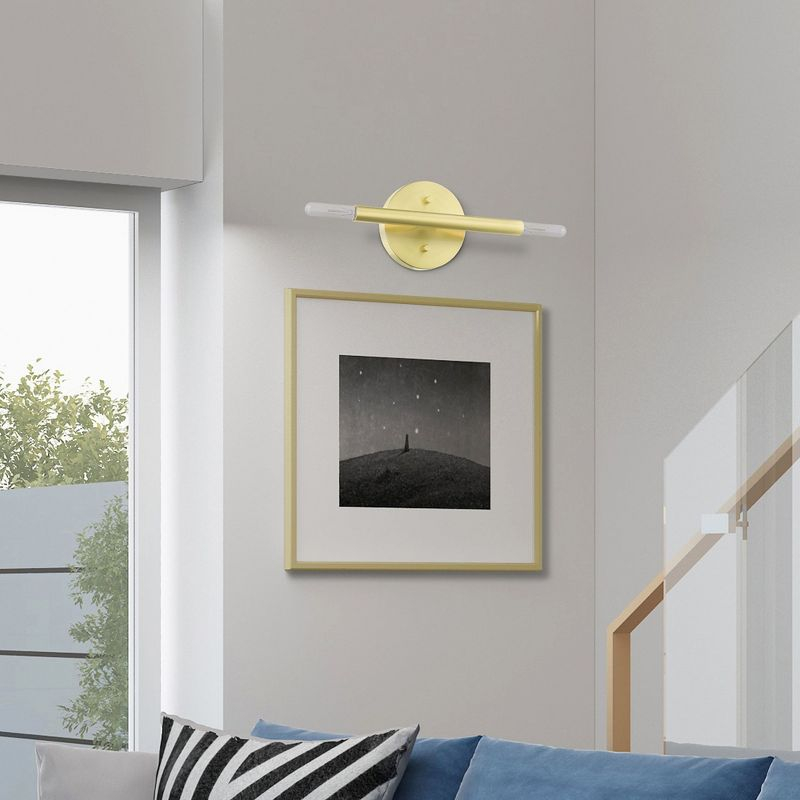 Livex Lighting Copenhagen 2 - Light Wall Light in  Satin Brass