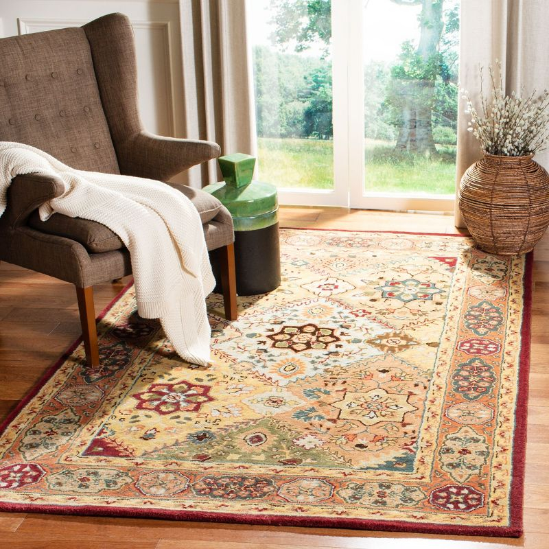 Persian Legend PL812 Hand Tufted Indoor Area Rug - 5'x8' - Red/Rust - Safavieh