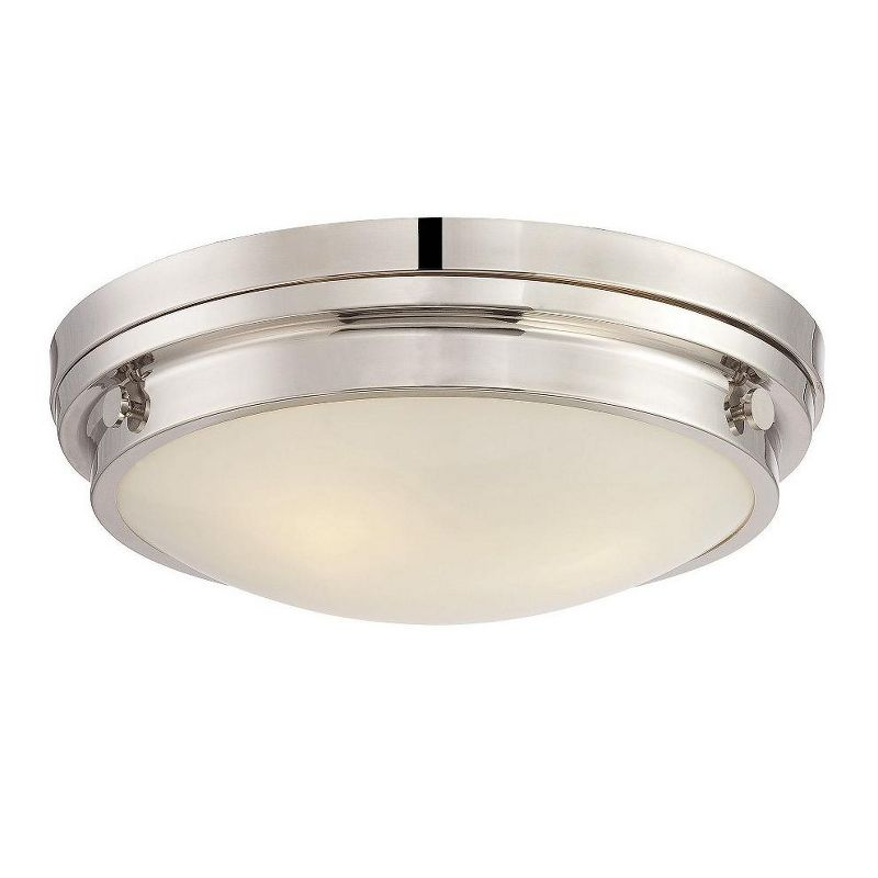 Savoy House Lucerne 3 - Light Flush Mount in  Polished Nickel