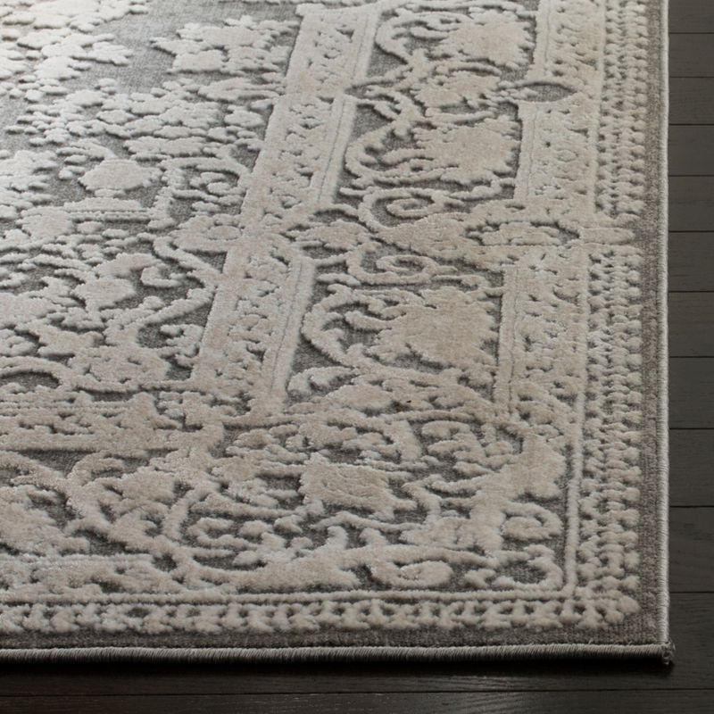 Reflection RFT664 Power Loomed Indoor Area Rug - 8'x10' - Dark Grey/Cream - Safavieh