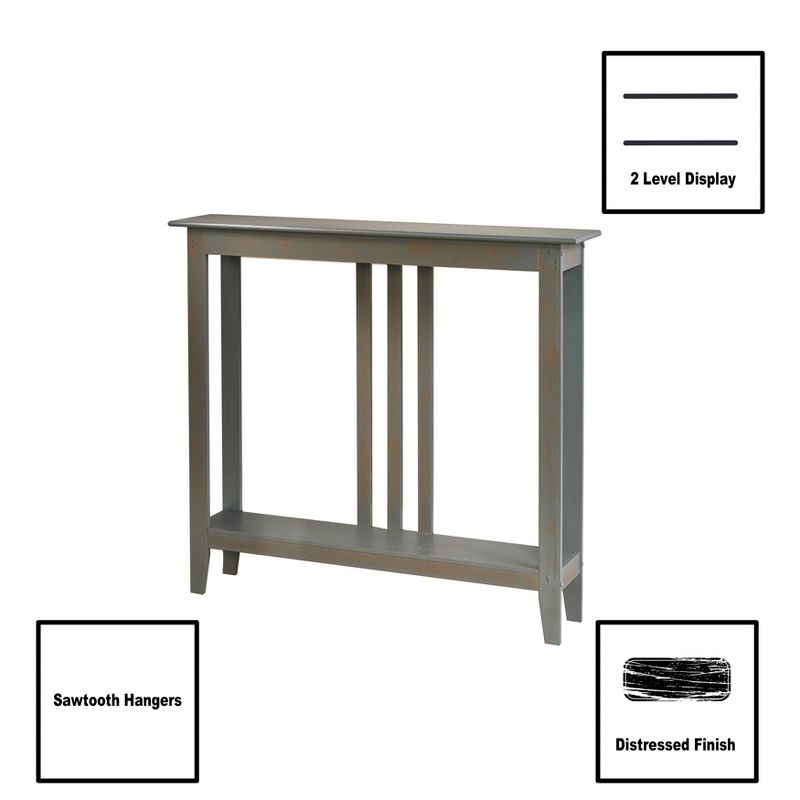 The Lakeside Collection Slim Space-Saving Accent Tables - Gray