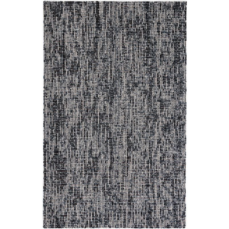Abstract ABT468 Handmade Indoor Area Rug - Black/Grey - 8'x10' - Safavieh