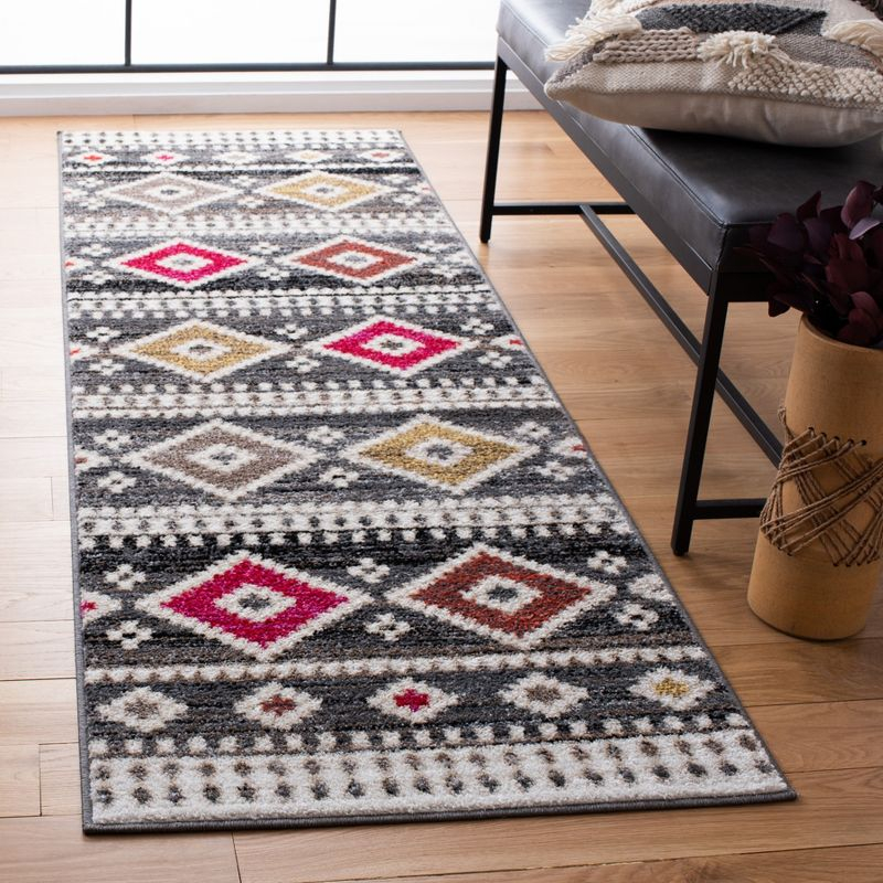 Adirondack ADR276 Power Loomed Runner Rug - Rust/Ivory - 2'6"x8' - Safavieh.