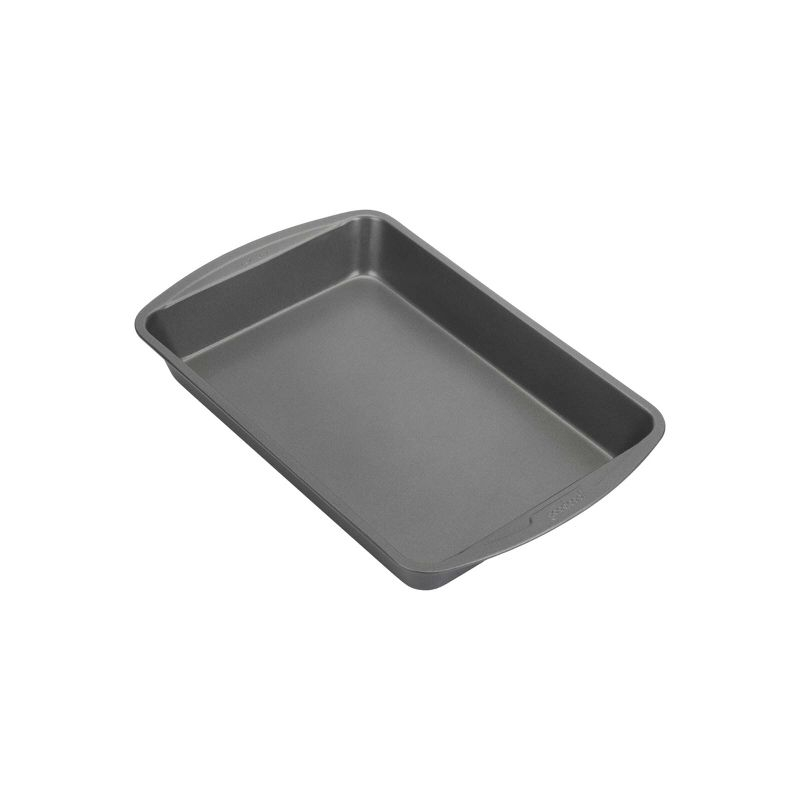 GoodCook 9"x13" Nonstick Steel Ready Rectangle Cake Pan Gray: Dishwasher-Safe Lasagna Baking Pan, Lifetime Warranty