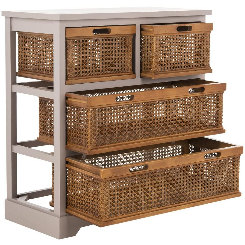 Jackson 4 Drawer Unit - Quartz Grey - Safavieh