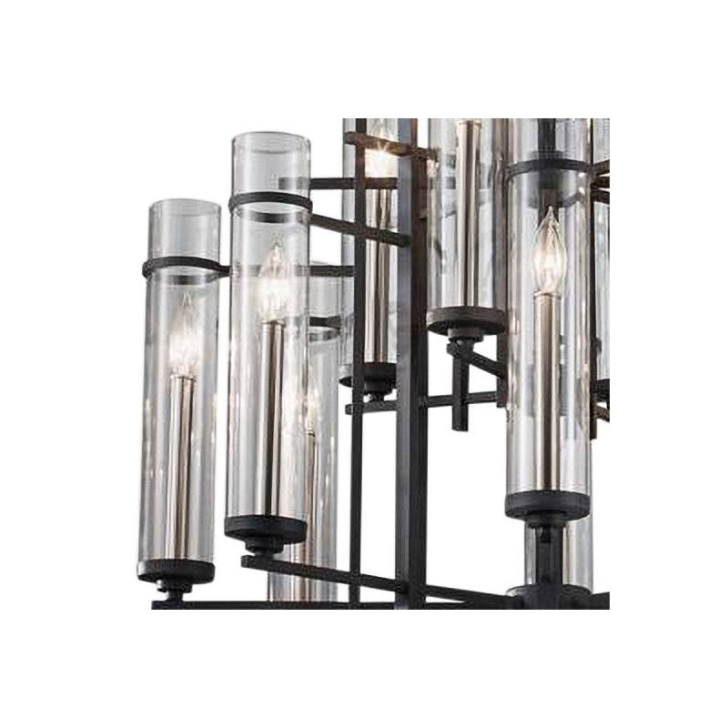 Generation Lighting Ethan 30" Forged Iron 2-Tier 12-Light Chandelier