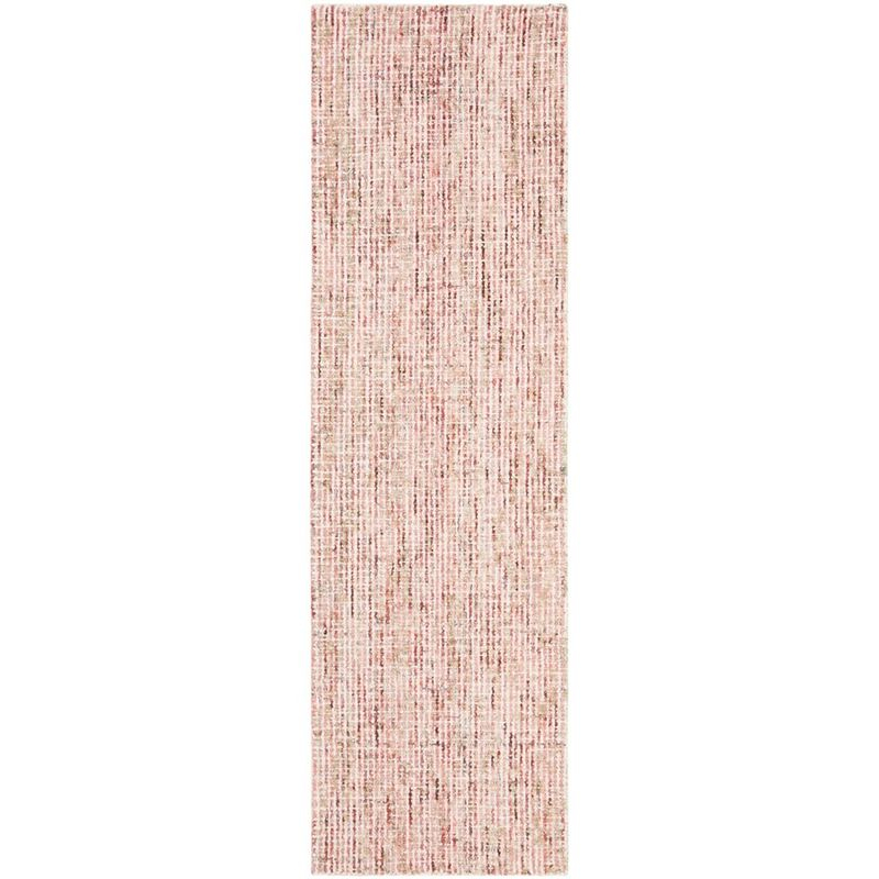 Abstract ABT468 Handmade Indoor Runner - Beige/Rust - 2'-3"x8' - Safavieh