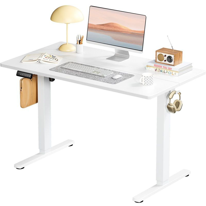 JIONJOY 40  Wide Height Adjustable Standing Desk - White