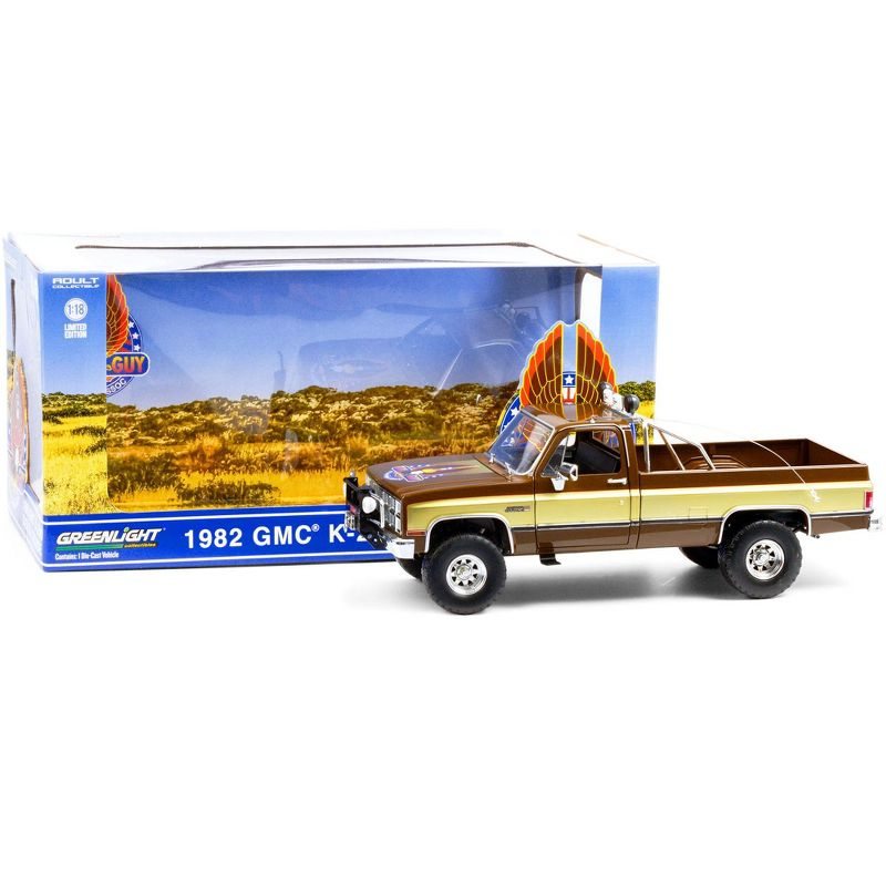 1982 GMC K-2500 Sierra Grande Pickup Truck Brown "The Fall Guy" (1981-1986) TV Series 1/18 Diecast Model Car by Greenlight