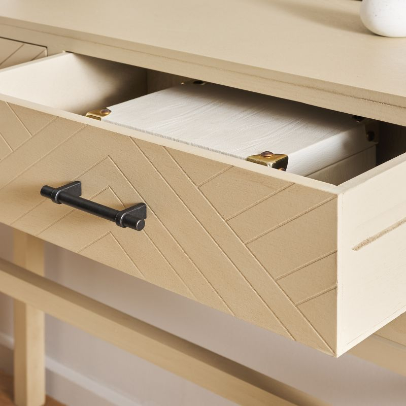 Ajana 2 Drawer Console Table - CNS5709D - Beige - Safavieh