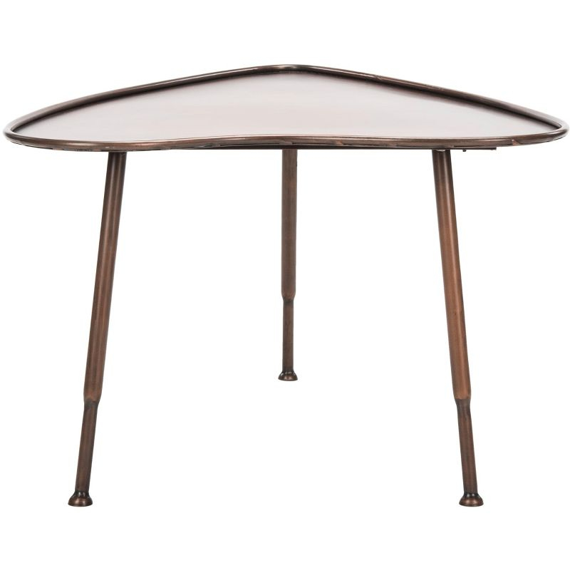 Tessa Heart Coffee Table- Antique Copper/Iron - Safavieh