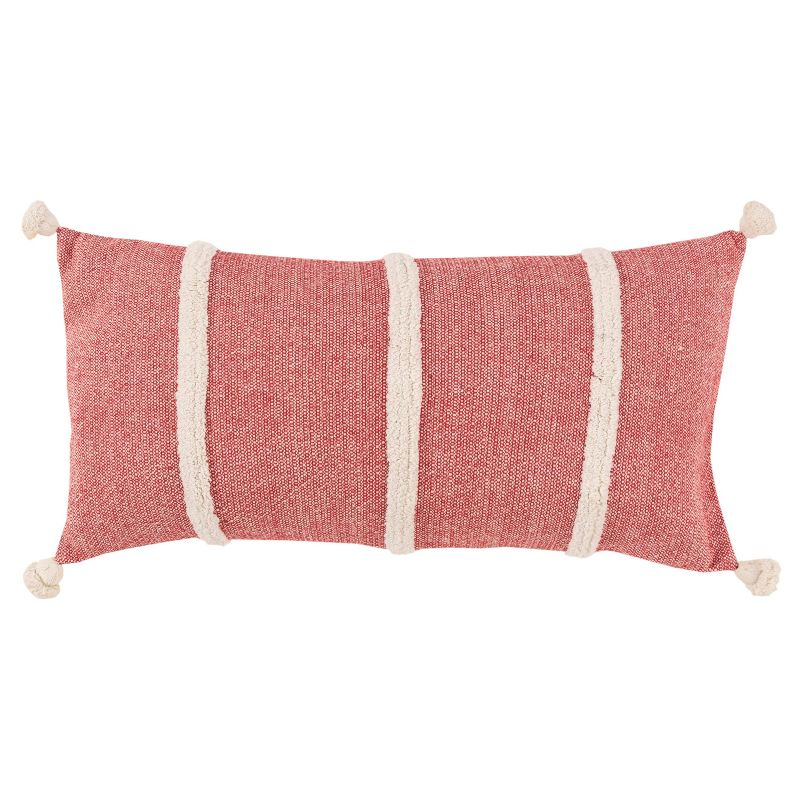 Rizzy Home Tassels Cotton Throw Pillow