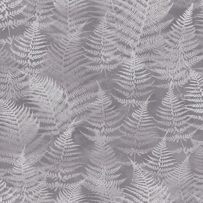 Clarissa Hulse Woodland Fern Pewter Wallpaper