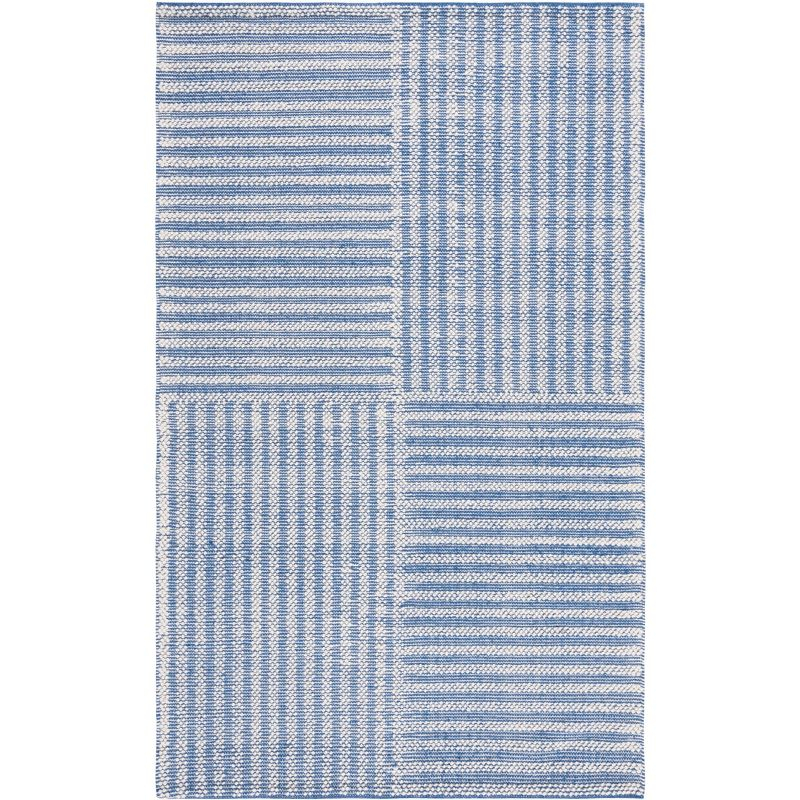 Natura NAT227 Hand Woven Indoor Area Rug - Ivory/Blue - 8'x10' - Safavieh