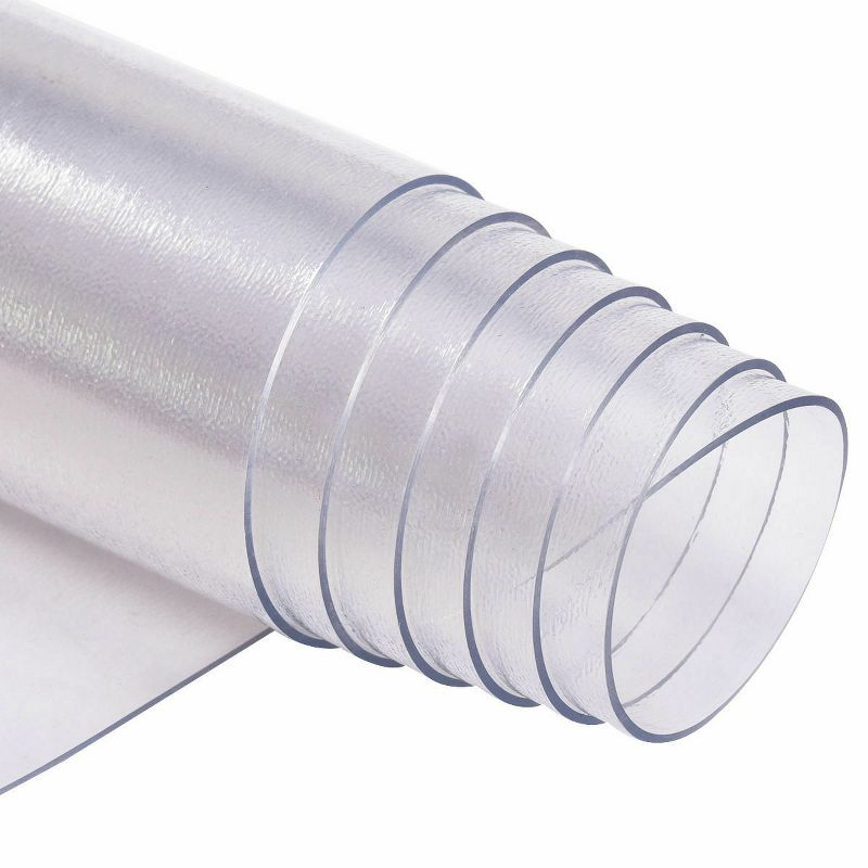 Costway 47'' x 47'' PVC Chair Floor Mat Home Office Protector for Home Office