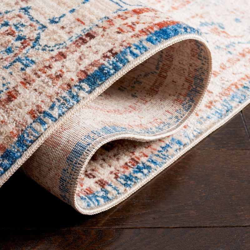 Vintage Persian VTP427 Power Loomed Area Rug - Beige/Rust - 4'x6' - Safavieh.