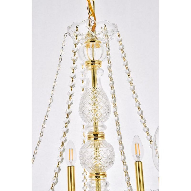 Elegant Lighting Verona 6 - Light Chandelier in  Gold