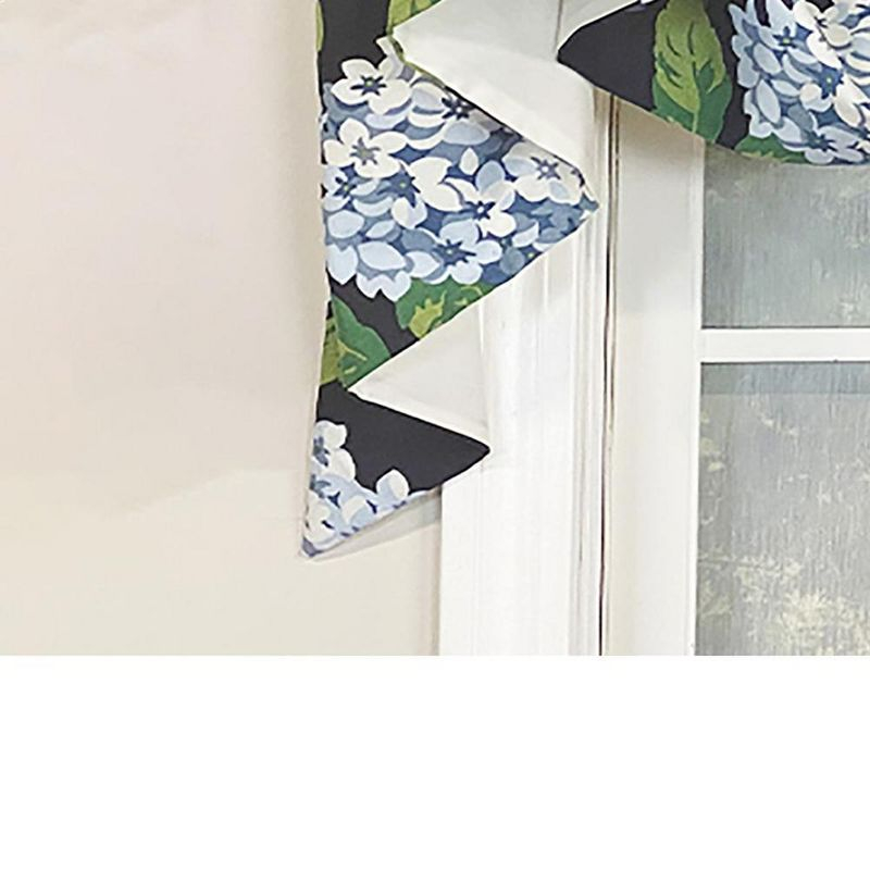 RLF Home Hydrangea Floral Cotton Swag Window Valance