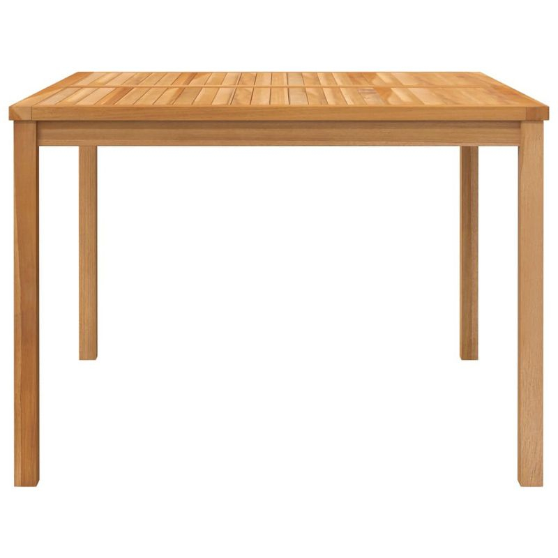 vidaXL Patio Dining Table 43.3 inches x43.3 inches x30.3 inches  Solid Teak Wood