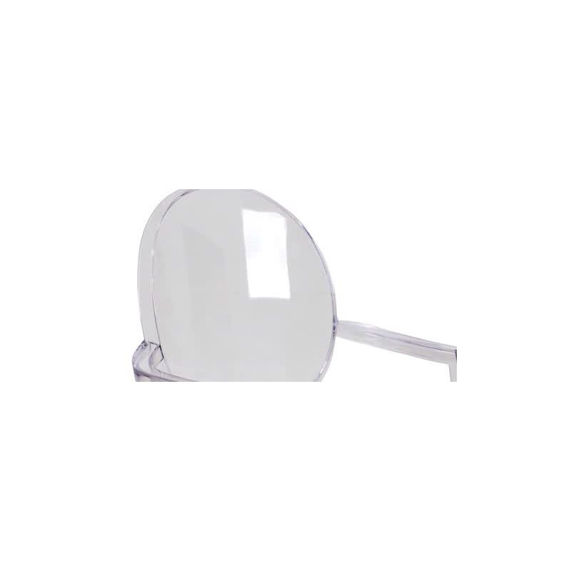 Flash Furniture Ghost Chair with Arms in Transparent Crystal