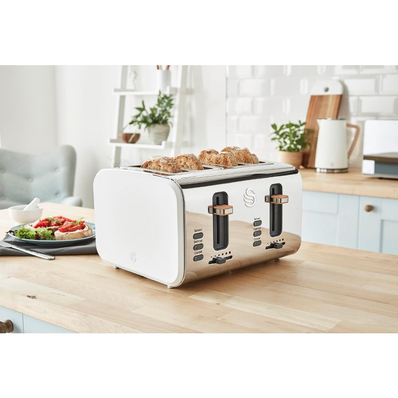 Swan Nordic 4 Slice Toaster White