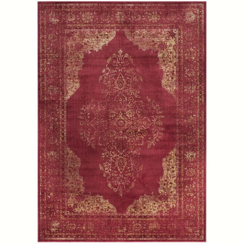 Vintage VTG122 Power Loomed Indoor Area Rug - Rose - 5'3"x7'6" - Safavieh.