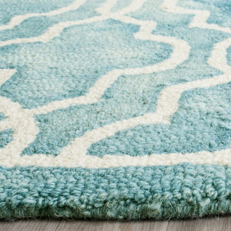 Dip Dye DDY539 Hand Tufted Indoor Accent Rug - Turquoise/Ivory - 2'6"x4' - Safavieh